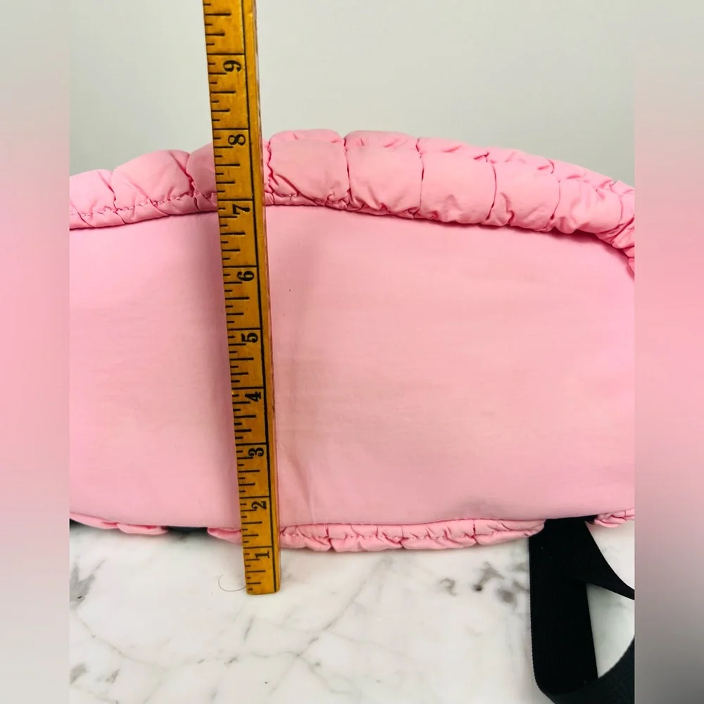 Malibu Hippie Pink Quilted Puffer Backpack – Drawstring Everyday Bag
